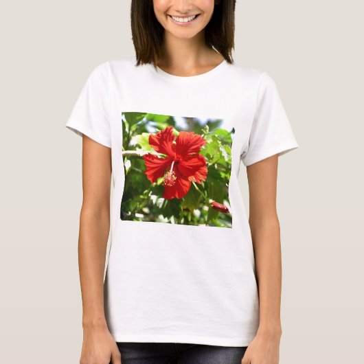 T-shirt Fleur d'Hibiscus de l'Hawaï (Devant)