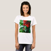 T-shirt Fleur d'Hibiscus rouge (Devant entier)