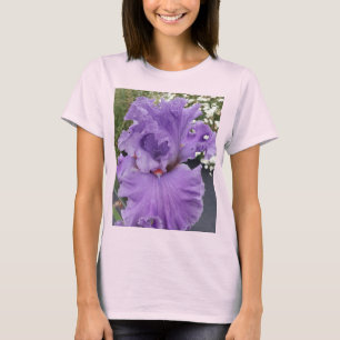 T-shirt Fleur d'Iris Fleurs Violet Lavande Lilas Floral
