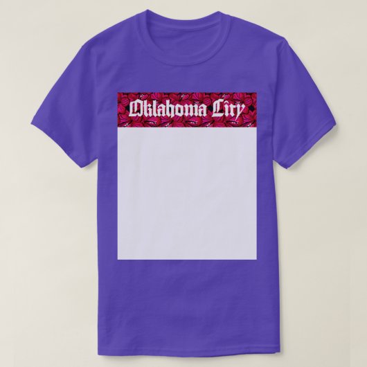 T-shirt Fleur d'Oklahoma City (Design devant)