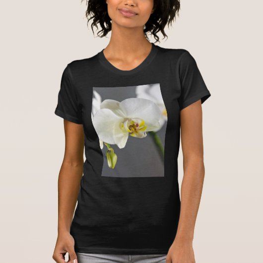 T-shirt Fleur d'orchidée blanche (Devant)