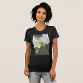 T-shirt Fleur d'orchidée blanche (Devant entier)