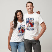 T-shirt fleur du 4 juillet (Unisexe)