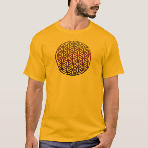 T-shirt Fleur du symbole sacré de la géométrie de la vi