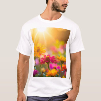 T-shirt Fleur éclairée par le soleil