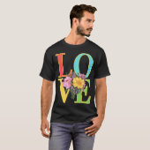 T-shirt Fleur en amour garçon (Devant entier)