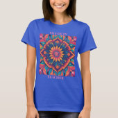 T-shirt Fleur enseignant hors service (Devant)