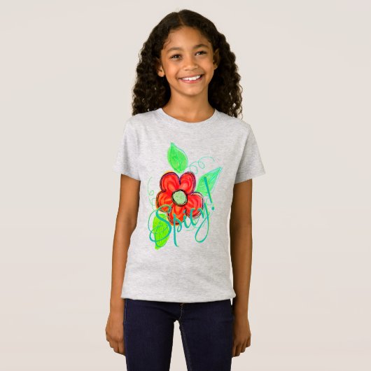 T-Shirt Fleur épicée (Devant entier)