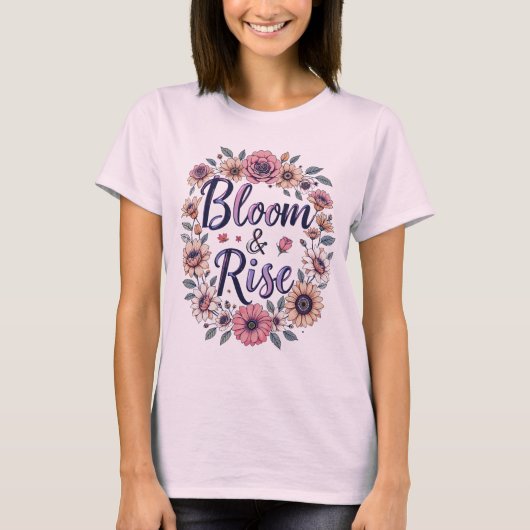 T-shirt Fleur et augmentation (Devant)