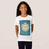 T-Shirt Fleur et soleil - Nature (Devant entier)