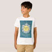 T-shirt Fleur et soleil - Nature (Devant entier)
