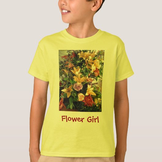 T-shirt Fleur fille (Devant)