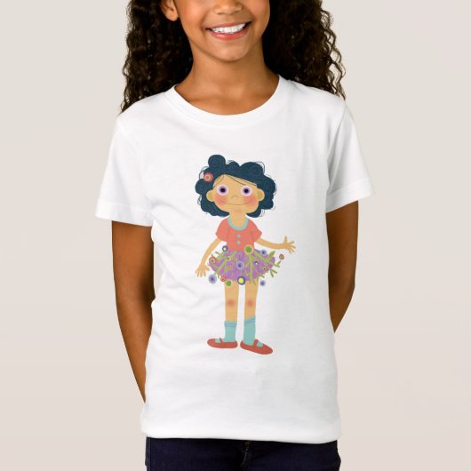 T-Shirt Fleur fille (Devant)