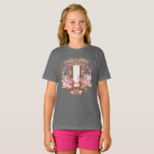 T-shirt Fleur Flamant rose (Devant entier)