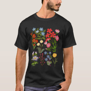 T-shirt Fleur Florale Botanique Hawaïenne Pour