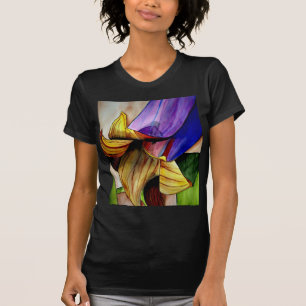 T-shirt Fleur Fritillaire violet couleur d'origine art