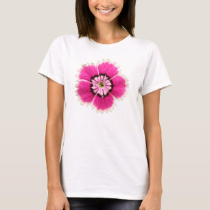 T-shirt Fleur fuchsia