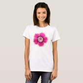 T-shirt Fleur fuchsia (Devant entier)