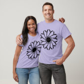 T-shirt Fleur géométrique (Unisexe)