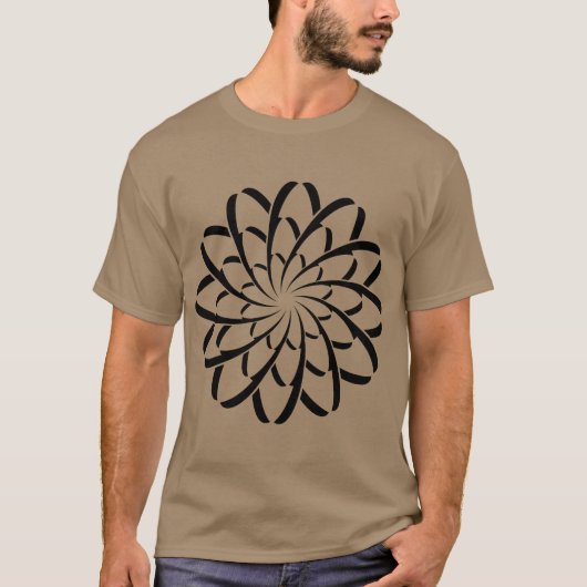 T-shirt Fleur géométrique 02 (Devant)