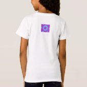 T-Shirt fleur géométrique néon (Dos)