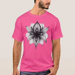 T-shirt Fleur gothique occulte Florale Punk foncé Goth