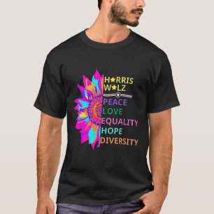 T-shirt Fleur Harris Wheimer 2024 Peace Love Equality Hop