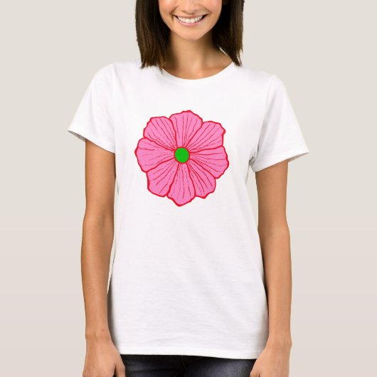 T-shirt Fleur hawaïen (Devant)