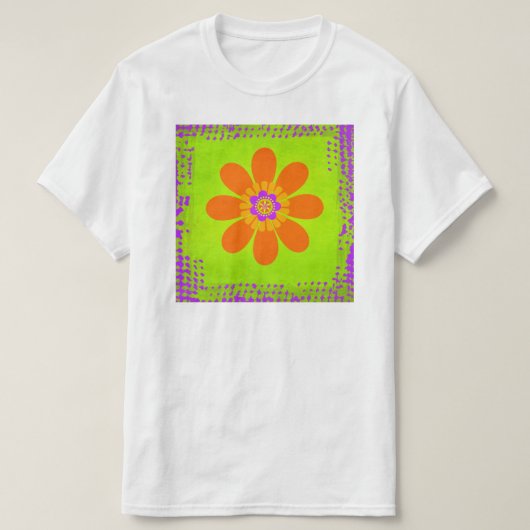 T-shirt Fleur hippie (Design devant)