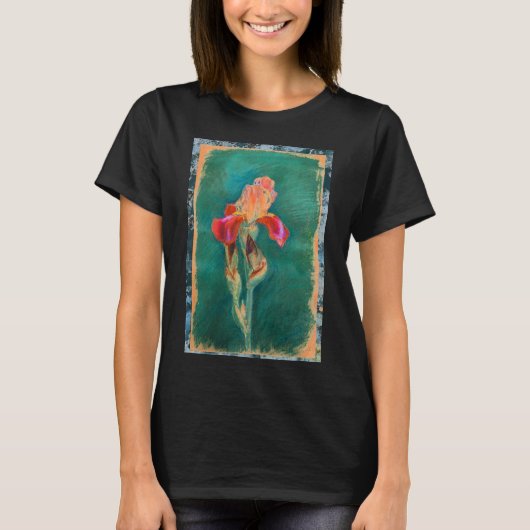 T-shirt Fleur Iris colorée (Devant)