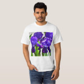 T-shirt Fleur Iris Iris Violet (Devant entier)