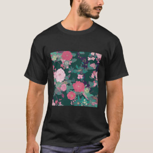 T-shirt Fleur japonaise de fleurs de cerisier rose Sakura