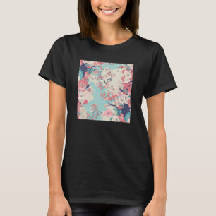 T-shirt Fleur japonaise de fleurs de cerisier rose Sakura