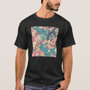 T-shirt Fleur japonaise de fleurs de cerisier rose Sakura