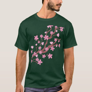 T-shirt Fleur Japonaise Fleur Sakura Vintage