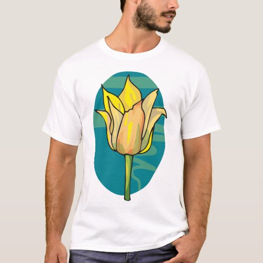 T-shirt Fleur jaune (Devant)