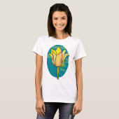 T-shirt Fleur jaune (Devant entier)