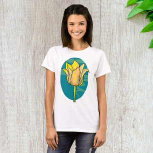 T-shirt Fleur jaune