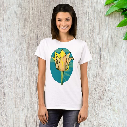 T-shirt Fleur jaune