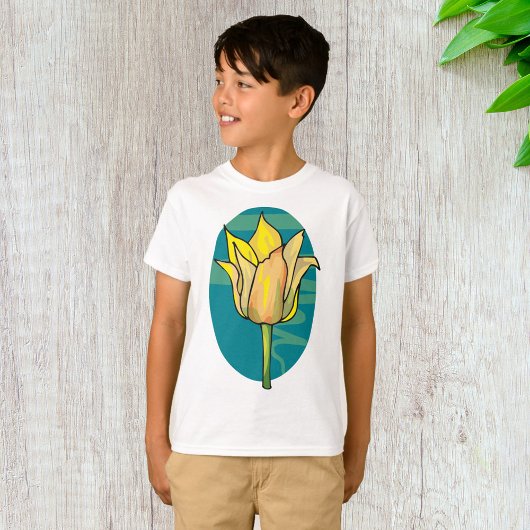 T-shirt Fleur jaune