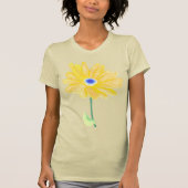 T-shirt Fleur jaune d'été (Devant)