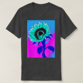 T-shirt Fleur Jaune Synthwave Rétro Vaporwave Sunflower  (Design devant)