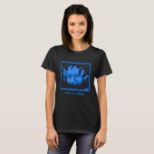 T-shirt Fleur Lotus Bleu Personnalisé (Devant entier)