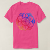 T-shirt Fleur Mandala colorée (Design devant)