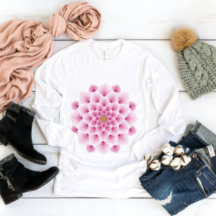 T-shirt Fleur Mandala rose