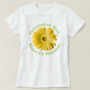 T-shirt Fleur marguerite jaune