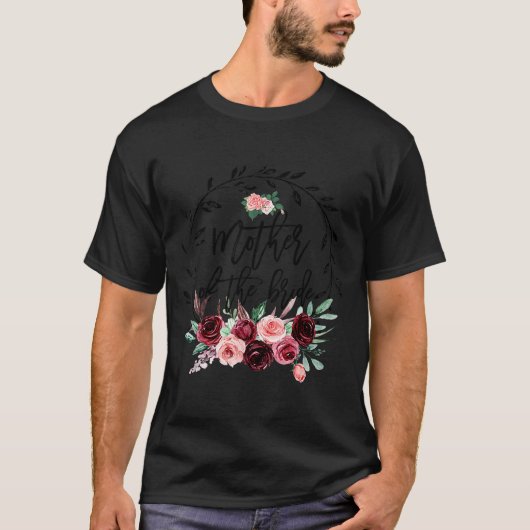 T-shirt Fleur mère de la mariée douche mariage (Devant)