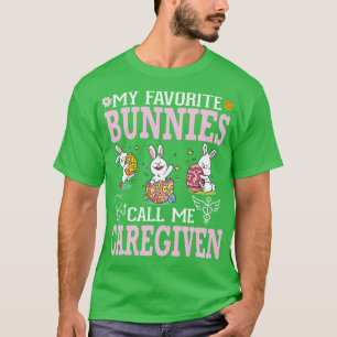 T-shirt Fleur Mes lapins Favoris Appelez-Moi Carrie Happy
