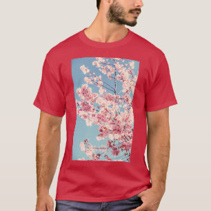 T-shirt Fleur mignonne de cerisier japonais Sakura Ha