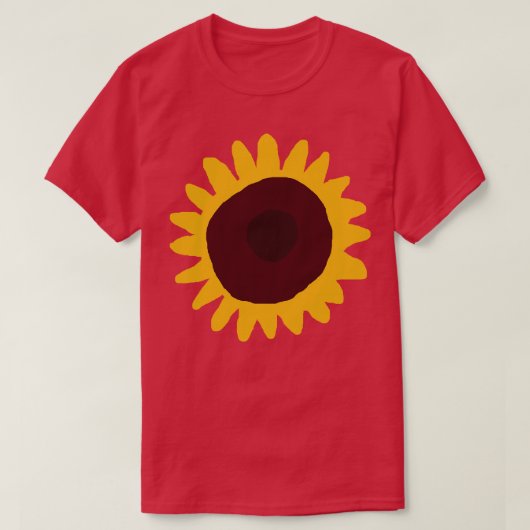 T-shirt Fleur minimale Abstraite (Design devant)